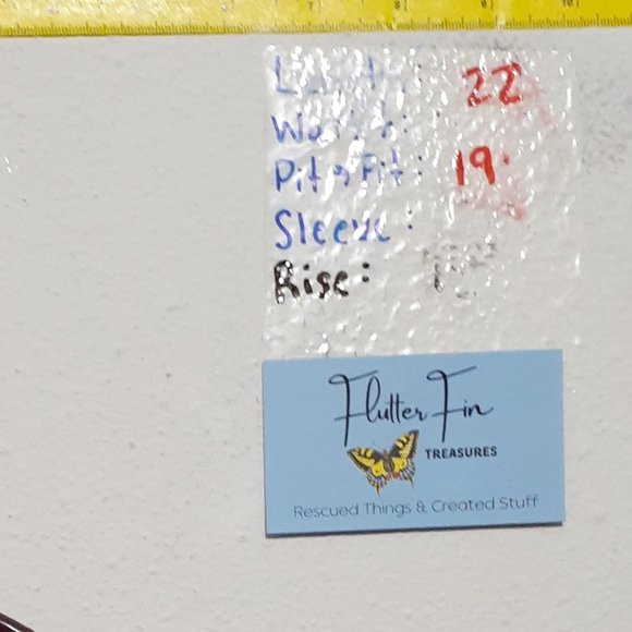 Navy Bell Sleeve Ruffle Long Sleeve Blouse Small - Picture 2 of 11